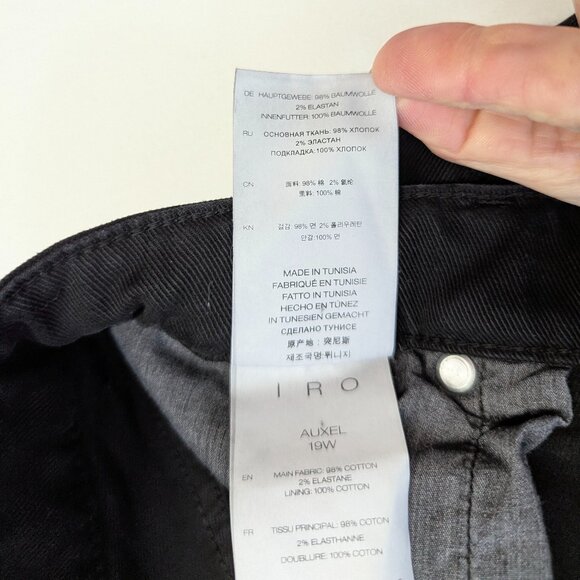 IRO Experience Size 26 Black Wash Cropped Jeans - Picture 7 of 14